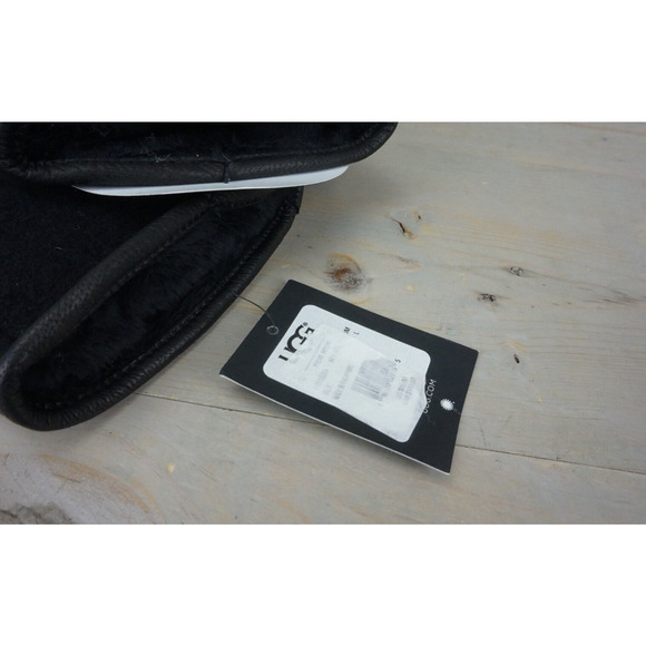 ugg mens fabric and leather smart gloves large nwt - Picture 3 of 4